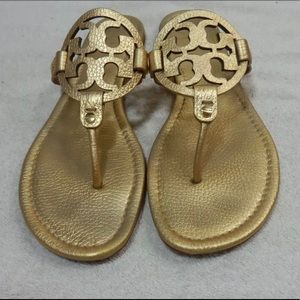 Tory Burch Miller Sandals Gold
